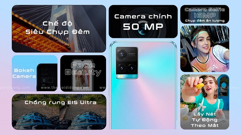 Camera của Vivo Y33s kh&aacute; ấn tượng